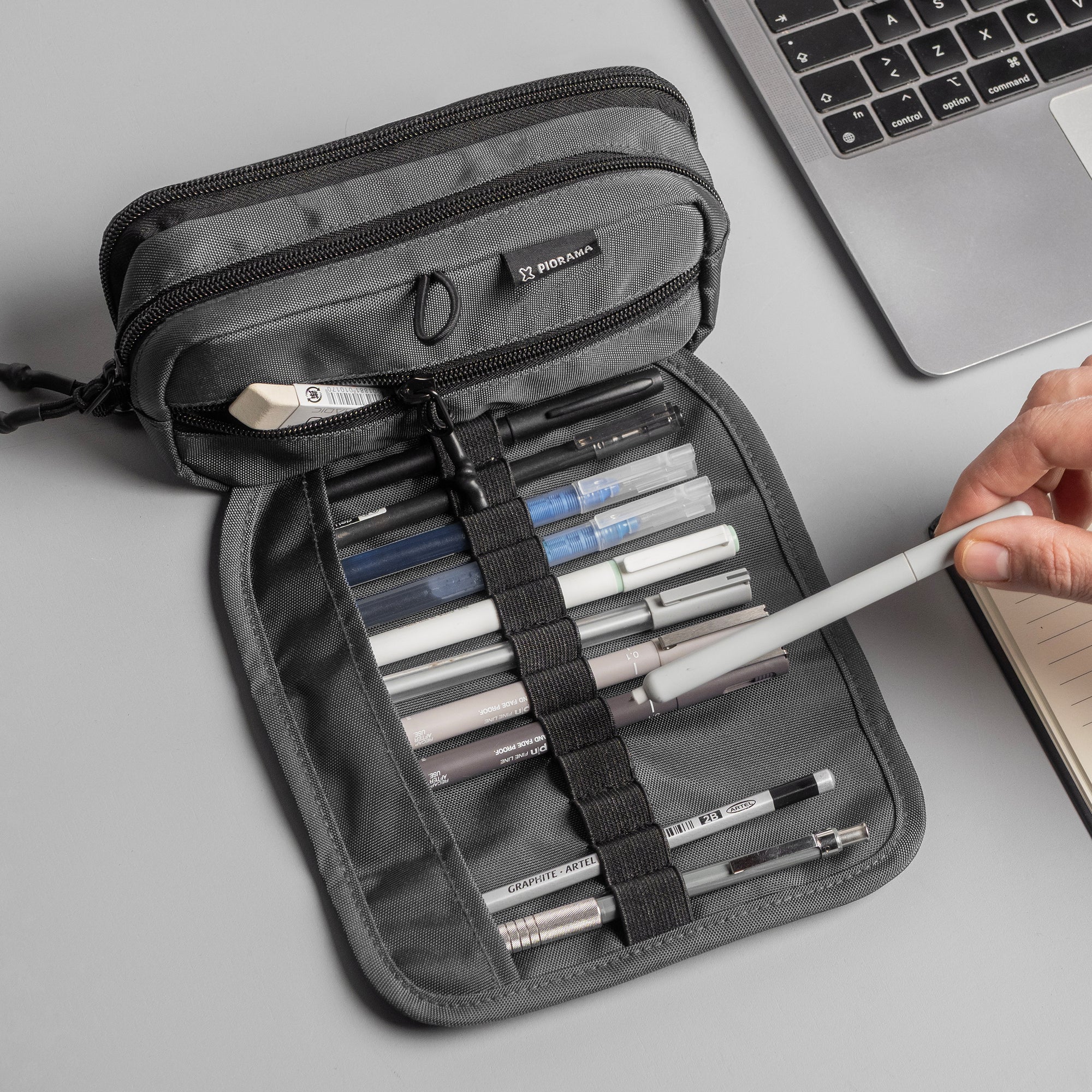 Trinity Pencil Case - Indigo